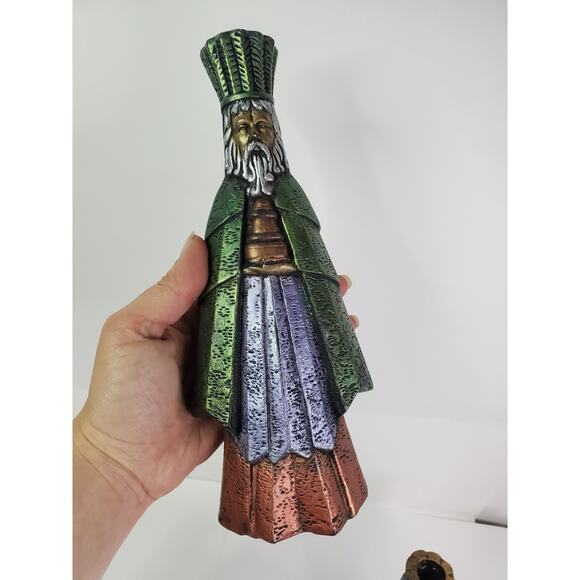 Nativity Three Wise Men Candle Stick Holder Composite Mid Century - Picture 8 of 13